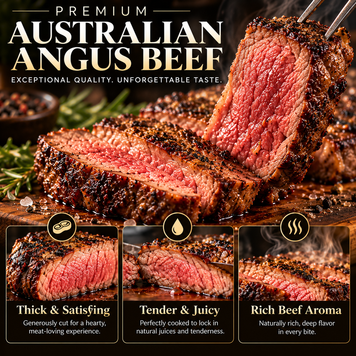 🥩 Premium Australian Angus — Rich Flavor, Real Nutrition, Pure Satisfaction - QZE